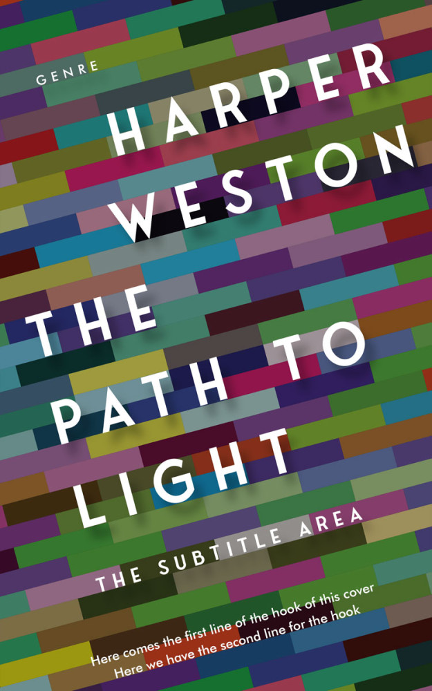 Front view of Nandor #23042 - Premade Abstract Book Cover