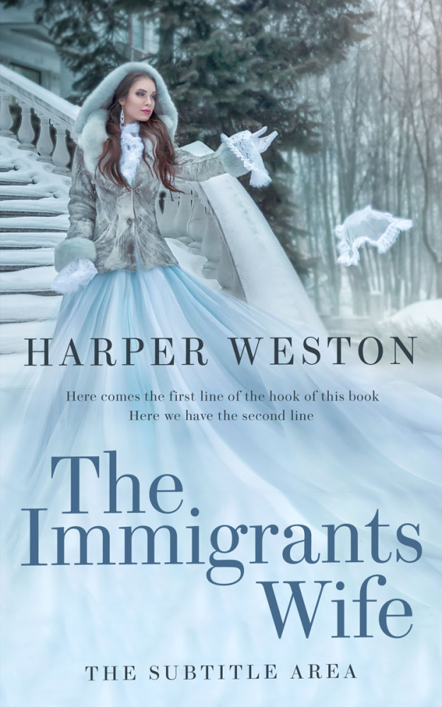 Front view of Ziggurat #23089 - Premade Romance Book Cover