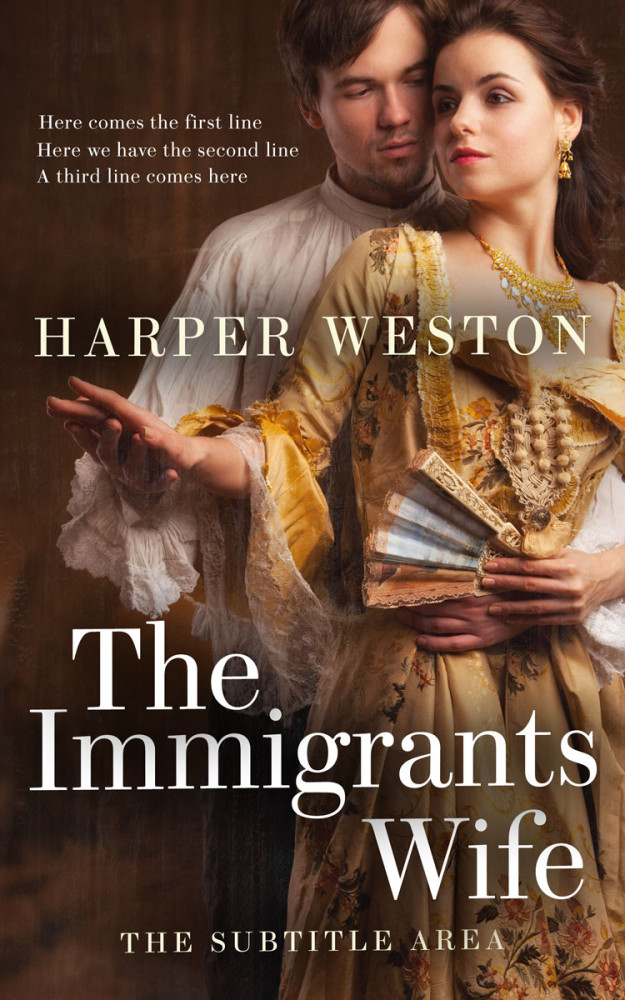 Front view of Cork #23092 - Premade Romance Book Cover