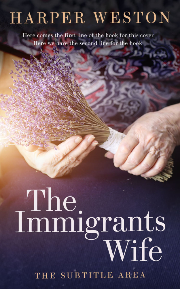 Front view of Blackcurrant #23095 - Premade Literary Fiction Book Cover