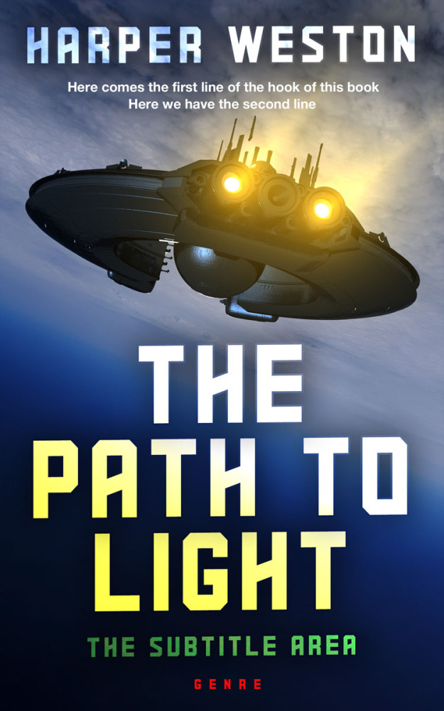 Front view of Ebony Clay #23127 - Premade Science Fiction Book Cover | BookCoverZone