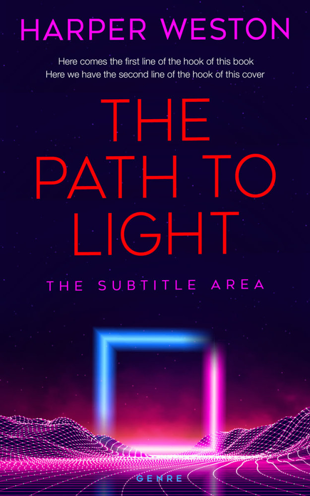 Front view of Black Rock #23130 - Premade Science Fiction Book Cover