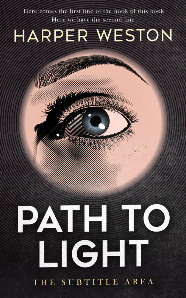 Front view of Cavern Pink #23151 - Premade Mystery & Thriller & Suspense Book Cover