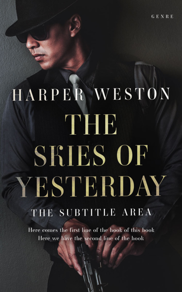 Front view of Shark #23224 - Premade Mystery & Thriller & Suspense Book Cover