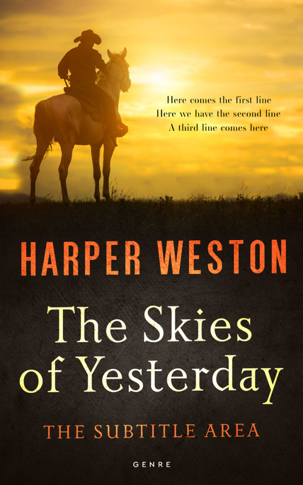 Front view of Eternity #23280 - Premade Action & Adventure Book Cover