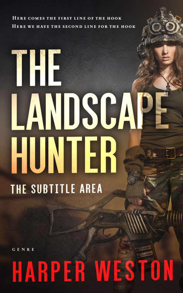 Front view of Cocoa Brown #23289 - Premade Apocalyptica Book Cover