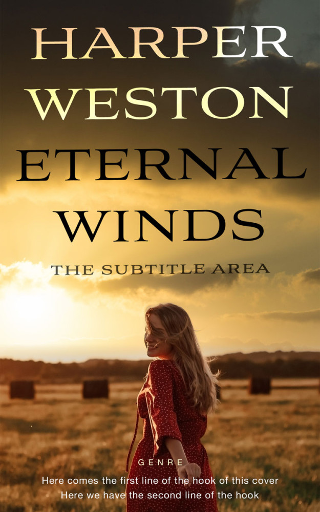 Front view of Metallic Bronze #23334 - Premade Romance Book Cover