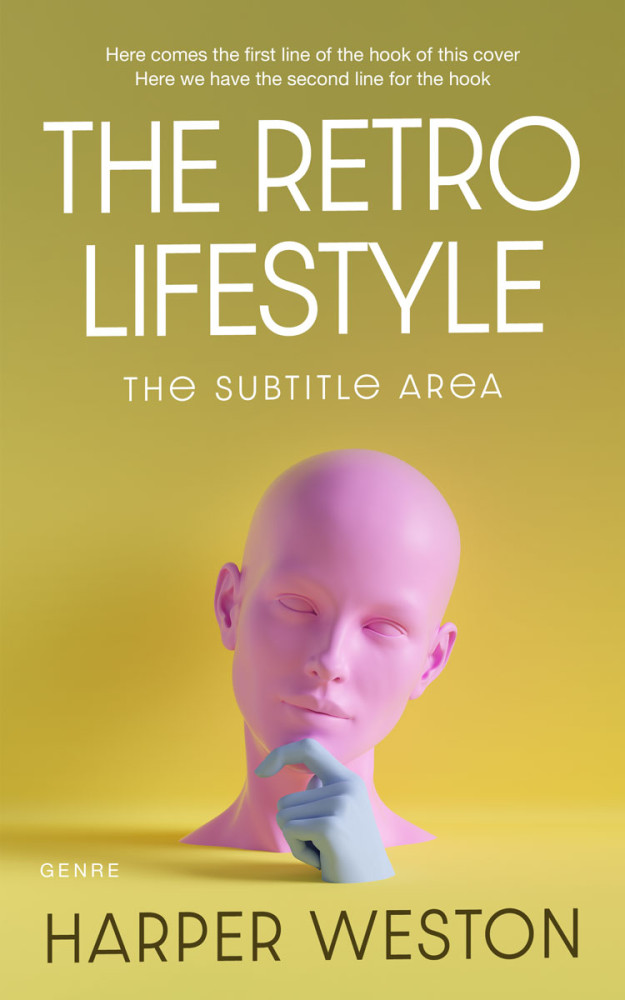 Front view of Husk #23344 - Premade Abstract Book Cover