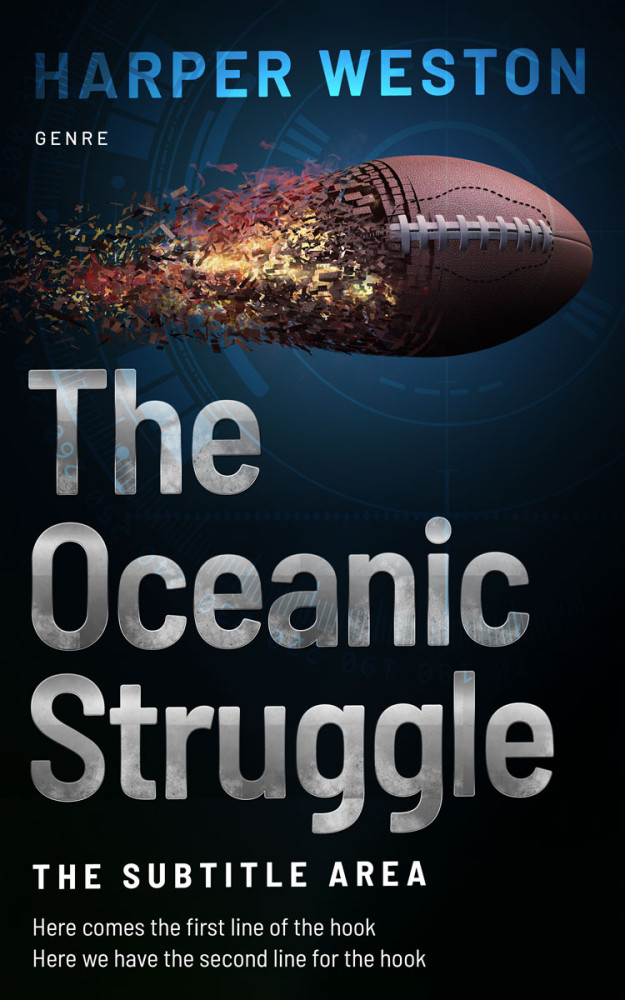 Front view of Martini #23370 - Premade Action & Adventure Book Cover