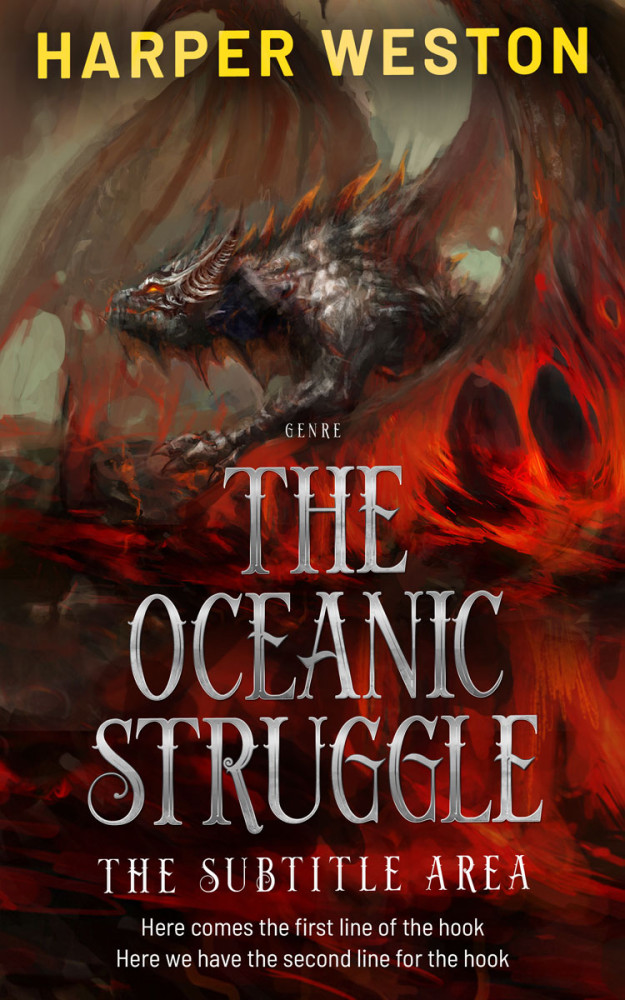 Front view of Cedar #23388 - Premade Fantasy Book Cover