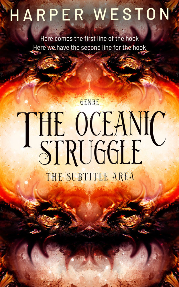 Front view of Asphalt #23393 - Premade Fantasy Book Cover