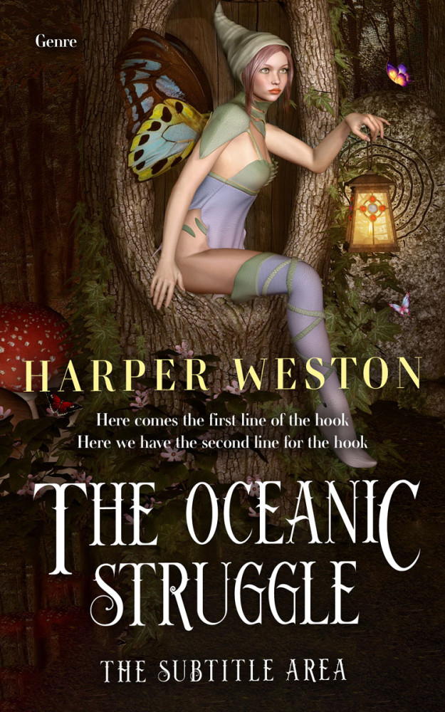 Front view of Coffee Bean #23400 - Premade Fantasy Book Cover