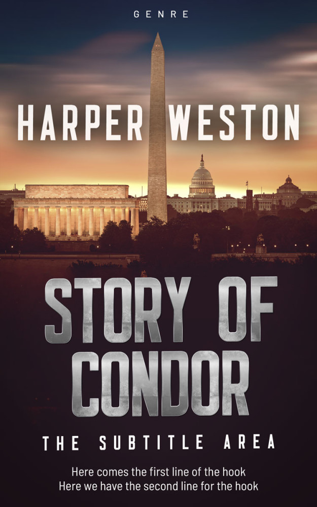 Front view of Rodeo Dust #23473 - Premade Mystery & Thriller & Suspense Book Cover