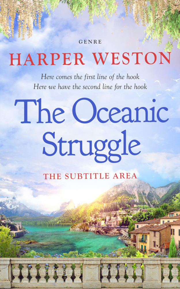 Front view of Mischka #23505 - Premade Literary Fiction Book Cover