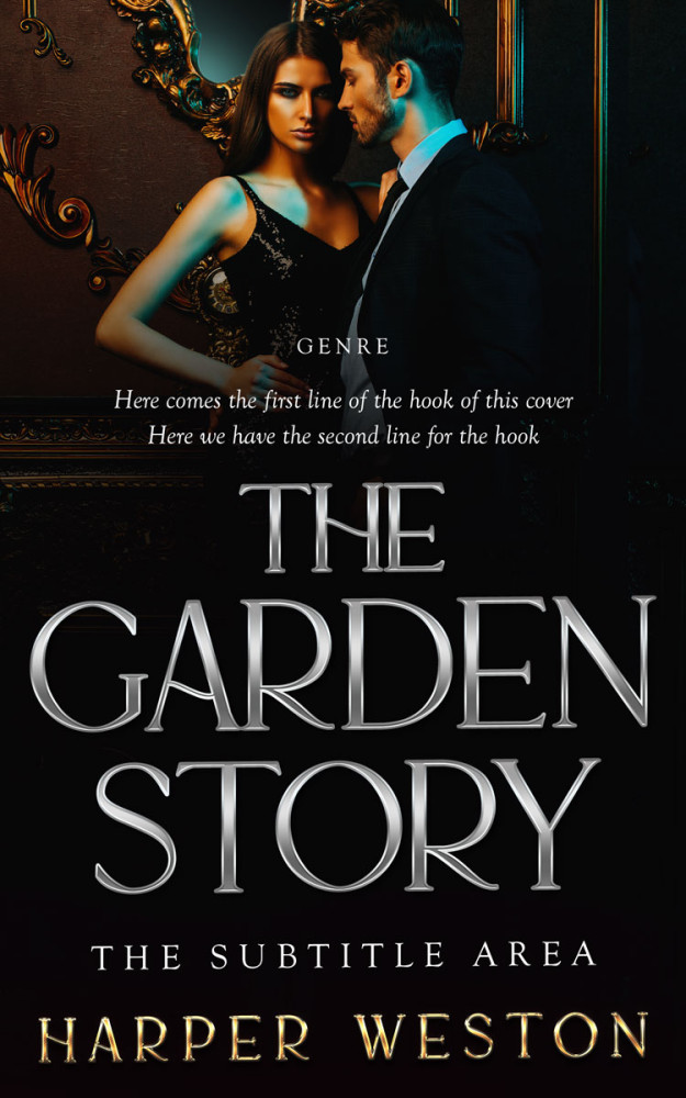 Front view of Cod Gray #23540 - Premade Romance Book Cover