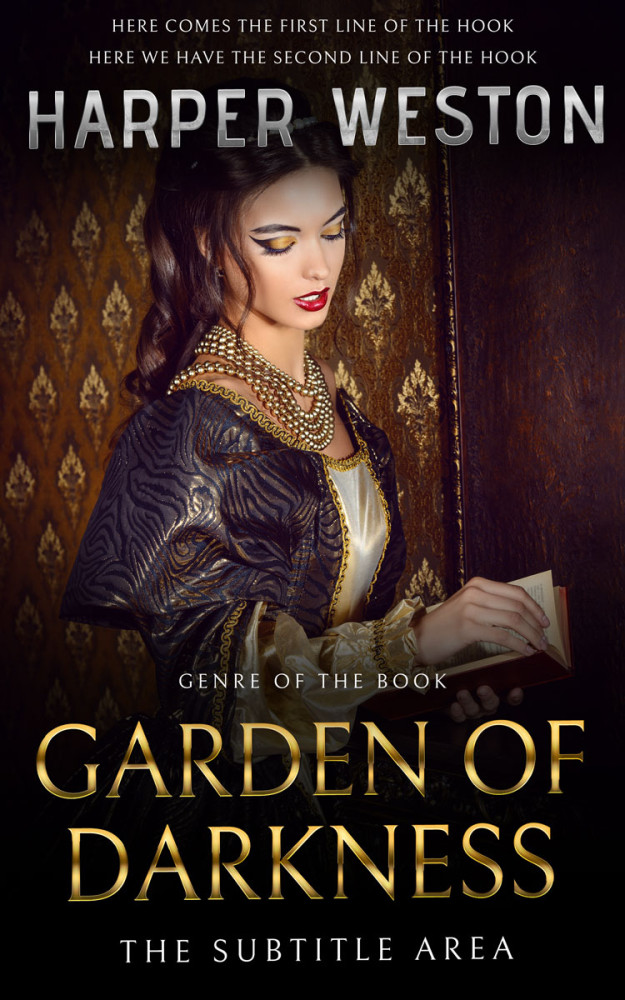 Front view of Gondola #23547 - Premade Historical Book Cover