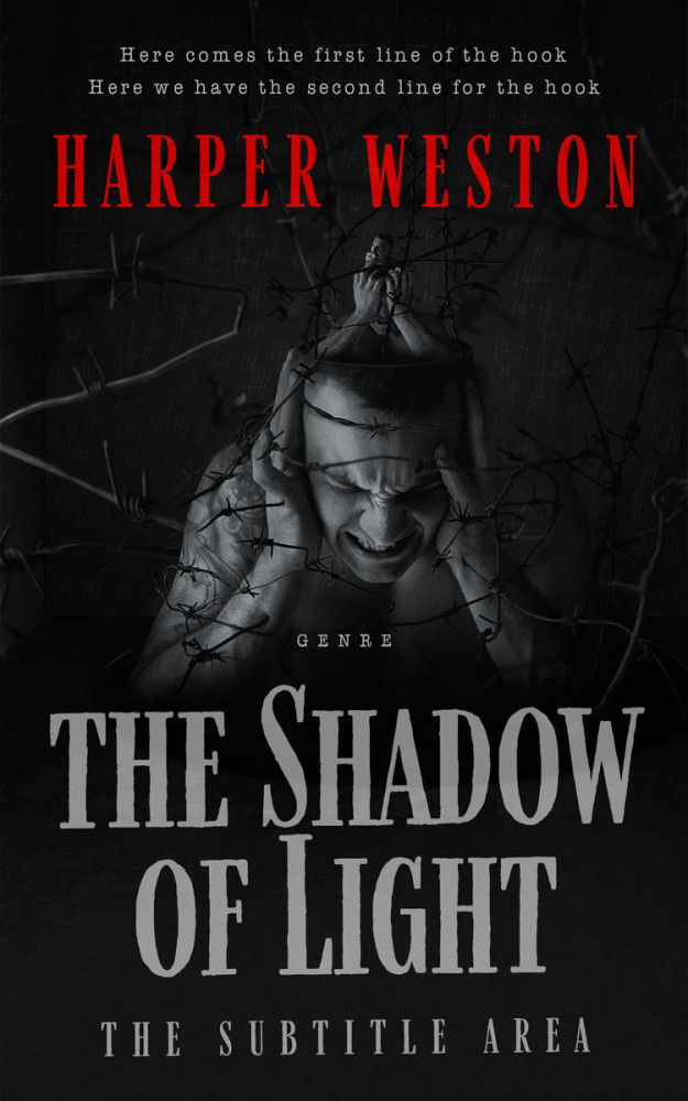 Front view of Cod Gray #23657 - Premade Horror Book Cover