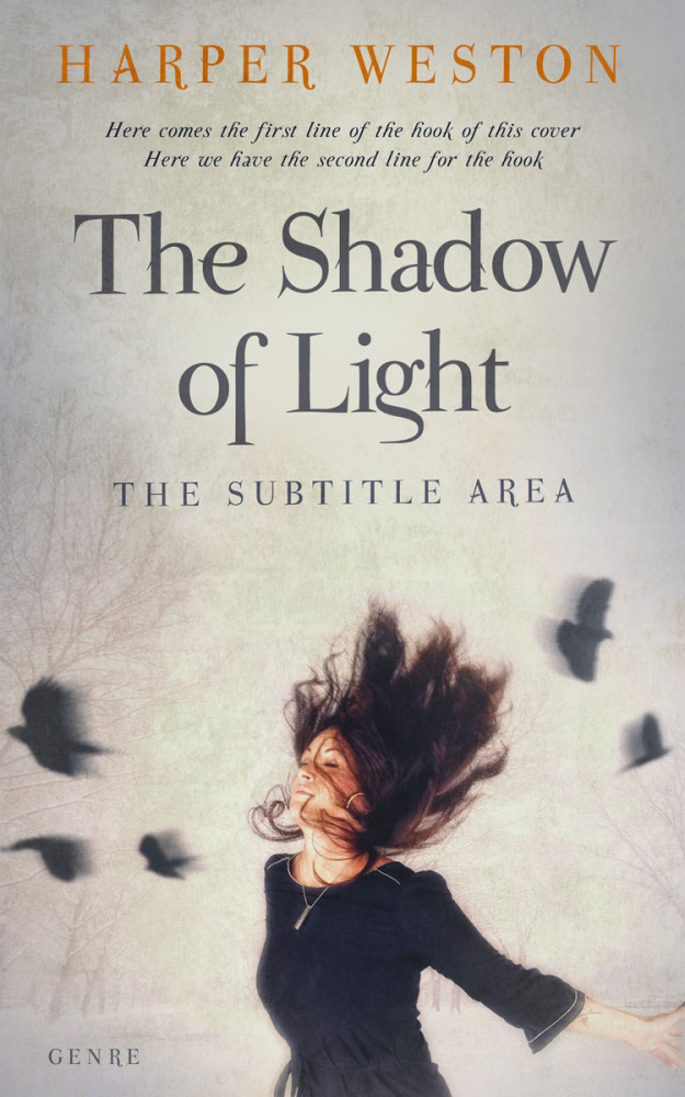 Front view of Swirl #23681 - Premade Fantasy Book Cover