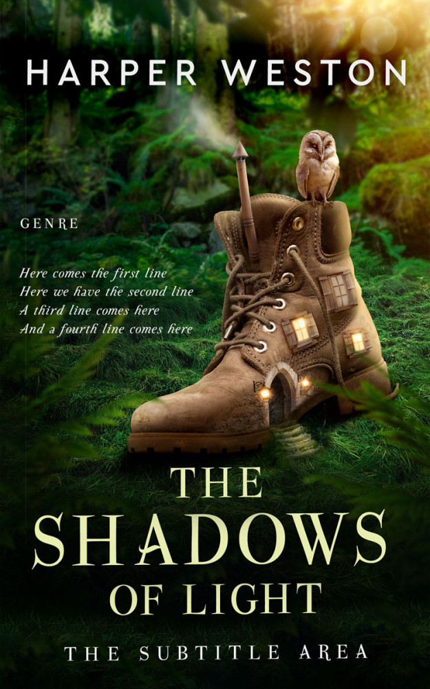 Front view of Seaweed #23693 - Premade Fantasy Book Cover