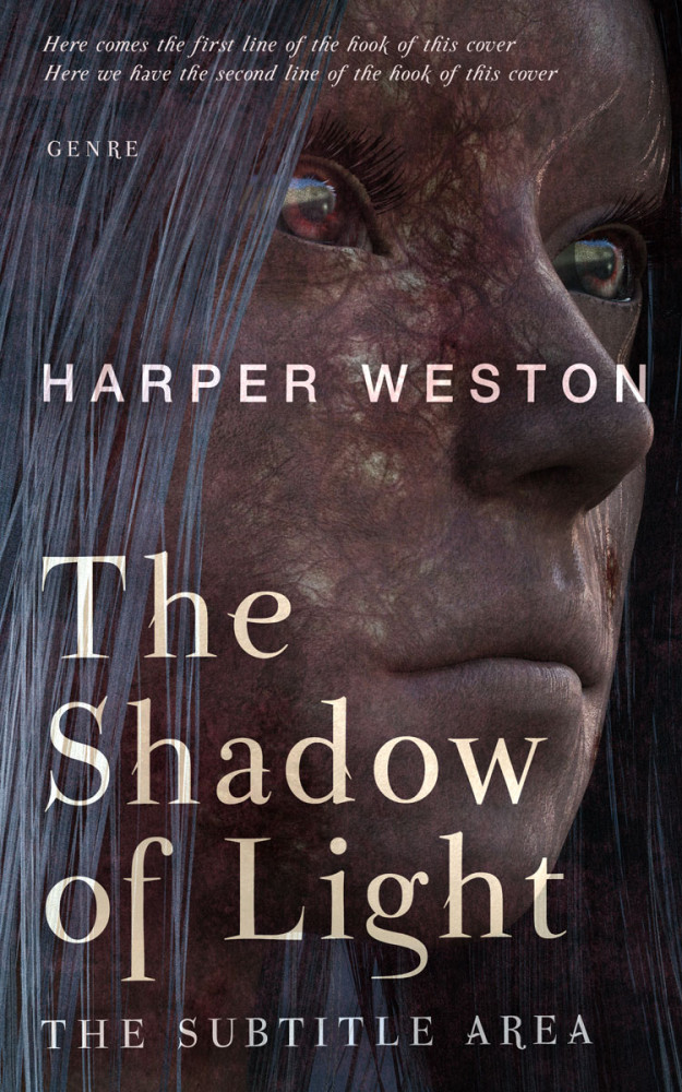 Front view of Thunder #23710 - Premade Horror Book Cover