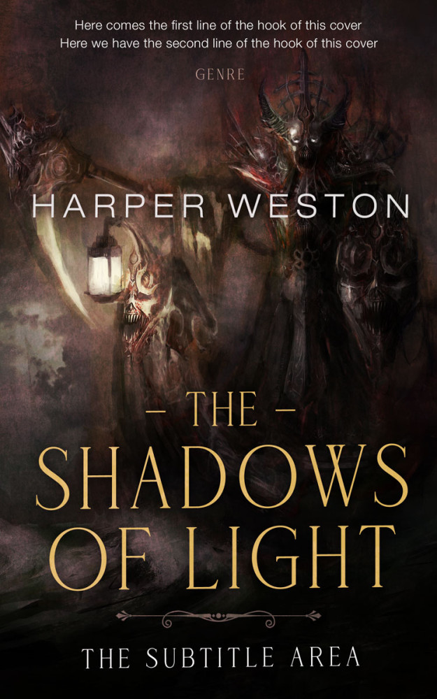 Front view of Cocoa Brown #23721 - Premade Fantasy Book Cover