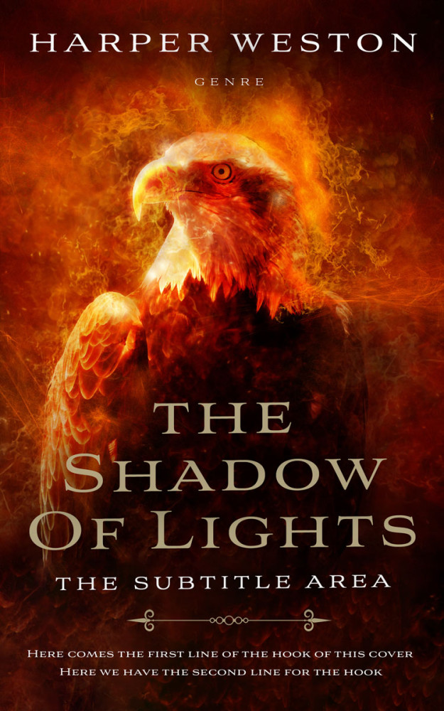 Front view of Piper #23751 - Premade Fantasy Book Cover