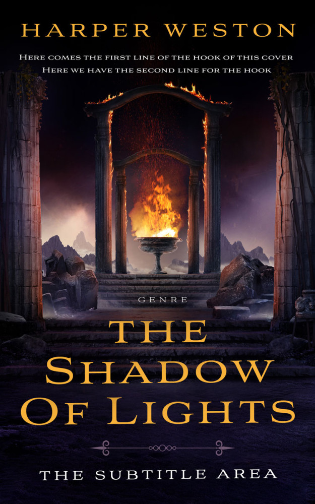 Front view of Bastille #23753 - Premade Fantasy Book Cover