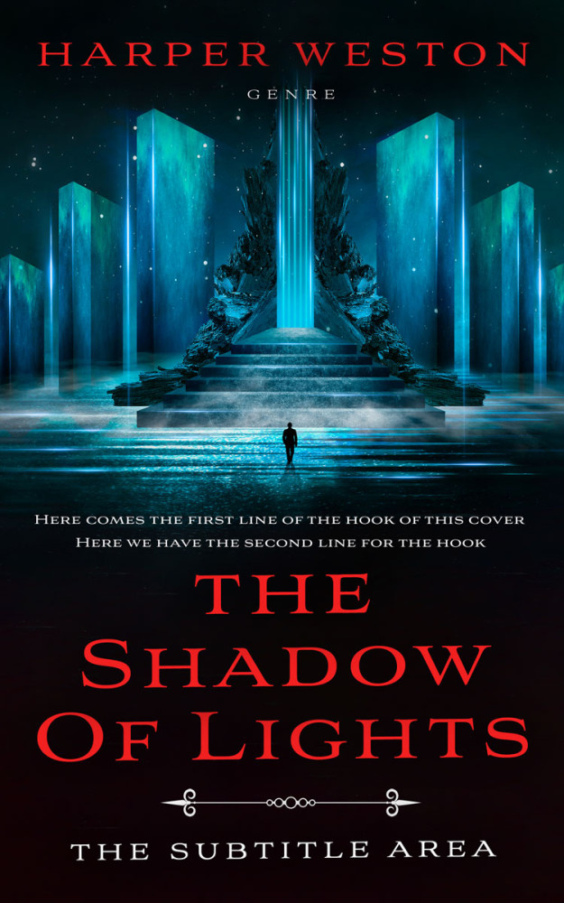 Front view of Aztec #23754 - Premade Science Fiction Book Cover