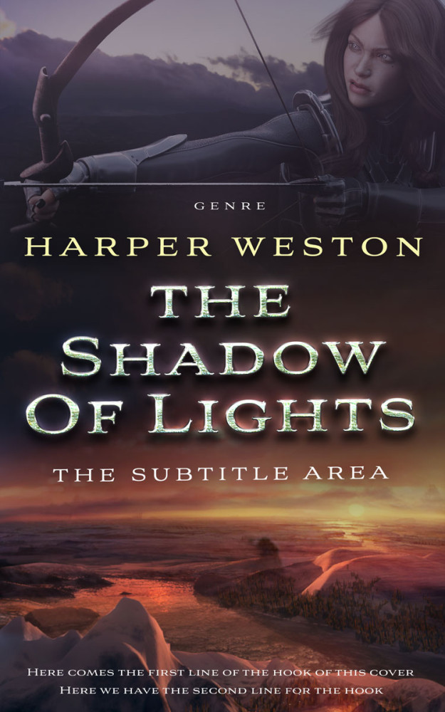 Front view of Thunder #23757 - Premade Fantasy Book Cover