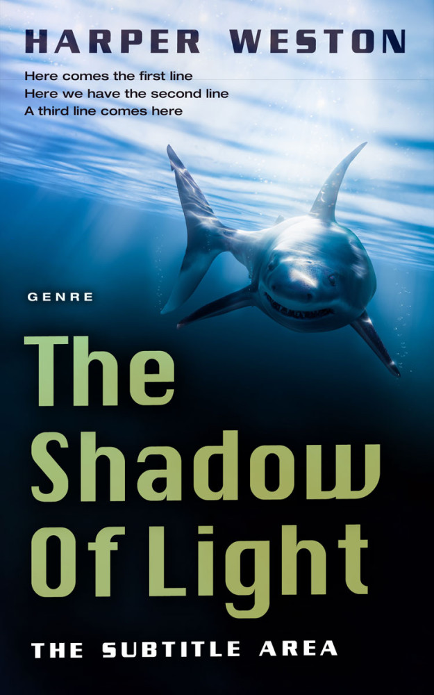 Front view of Tiara #23774 - Premade Action & Adventure Book Cover