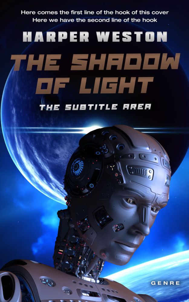 Front view of Cinder #23783 - Premade Science Fiction Book Cover