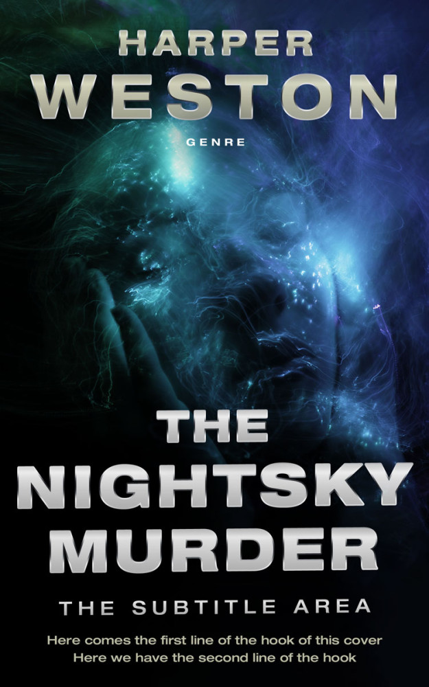 Front view of Ebony #23789 - Premade Fantasy Book Cover