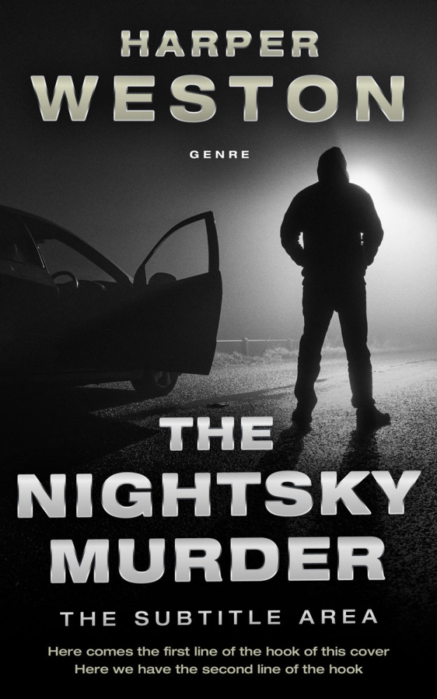 Front view of Gray Nickel #23790 - Premade Mystery & Thriller & Suspense Book Cover