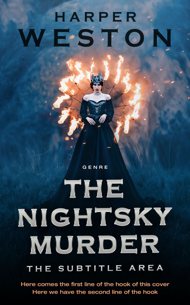 Front view of Firefly #23801 - Premade Fantasy Book Cover