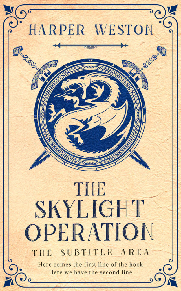 Front view of Givry #23814 - Premade Fantasy Book Cover