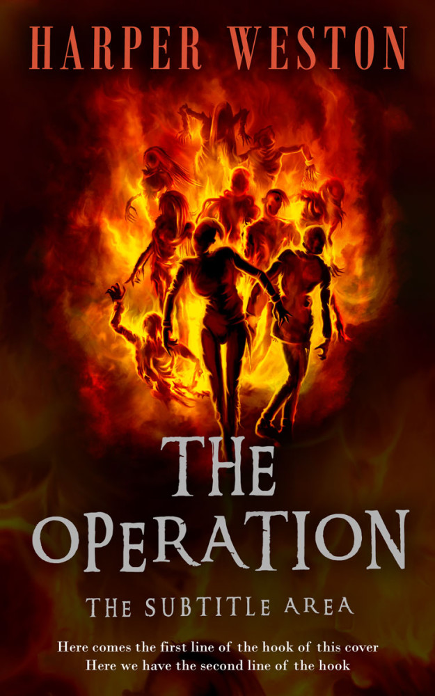 Front view of Hot Cinnamon #23830 - Premade Apocalyptica Book Cover