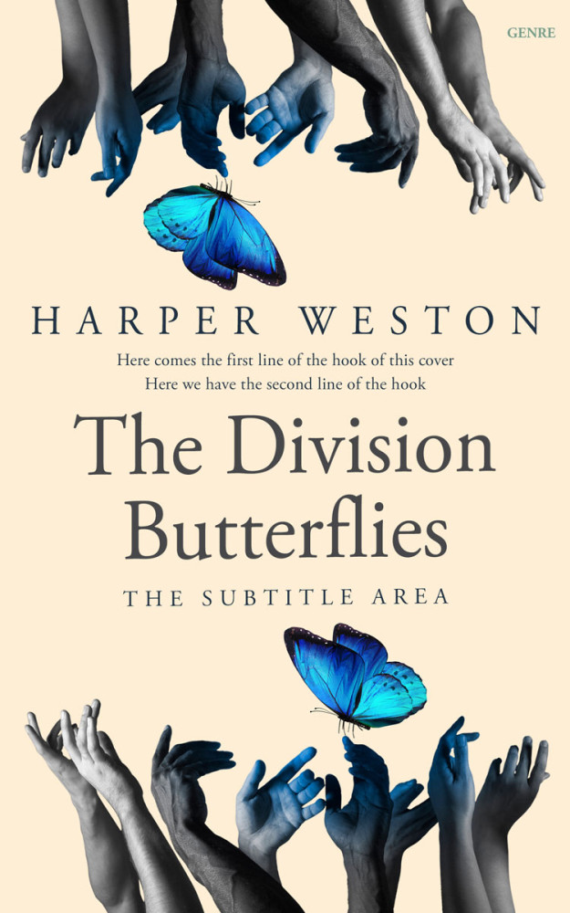 Front view of Pickled Bluewood #23839 - Premade Abstract Book Cover