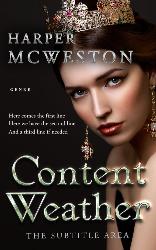 Front view of Indian Khaki #23849 - Premade Royal Romance Book Cover