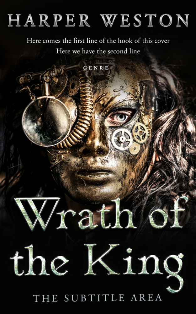 Front view of Bison Hide #23851 - Premade Fantasy Book Cover