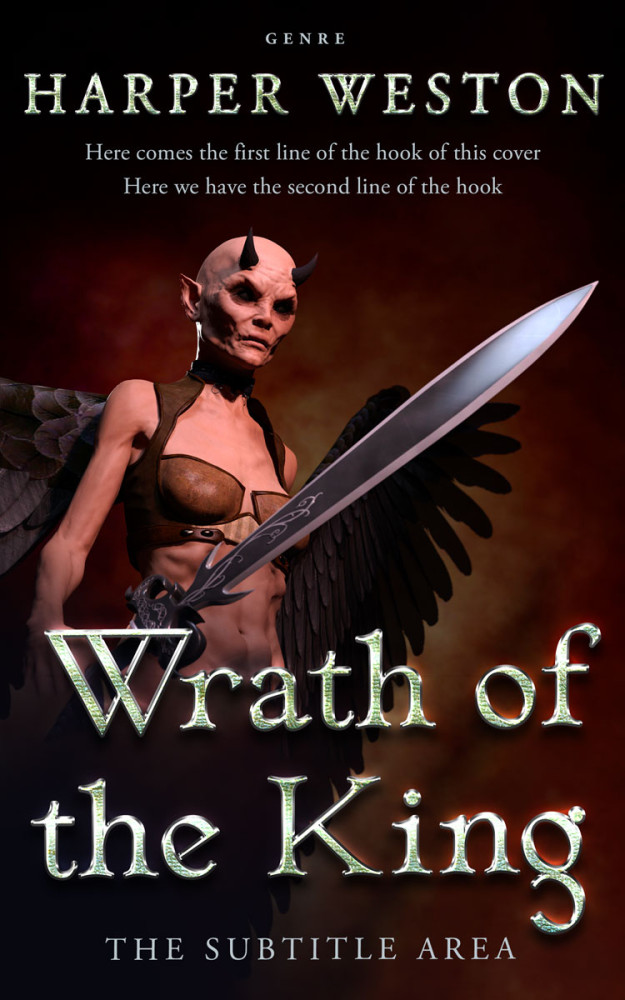 Front view of Coffee Bean #23857 - Premade Fantasy Book Cover