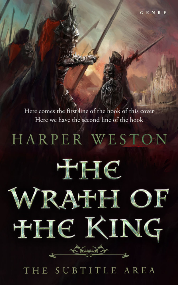 Front view of Gondola #23870 - Premade Fantasy Book Cover