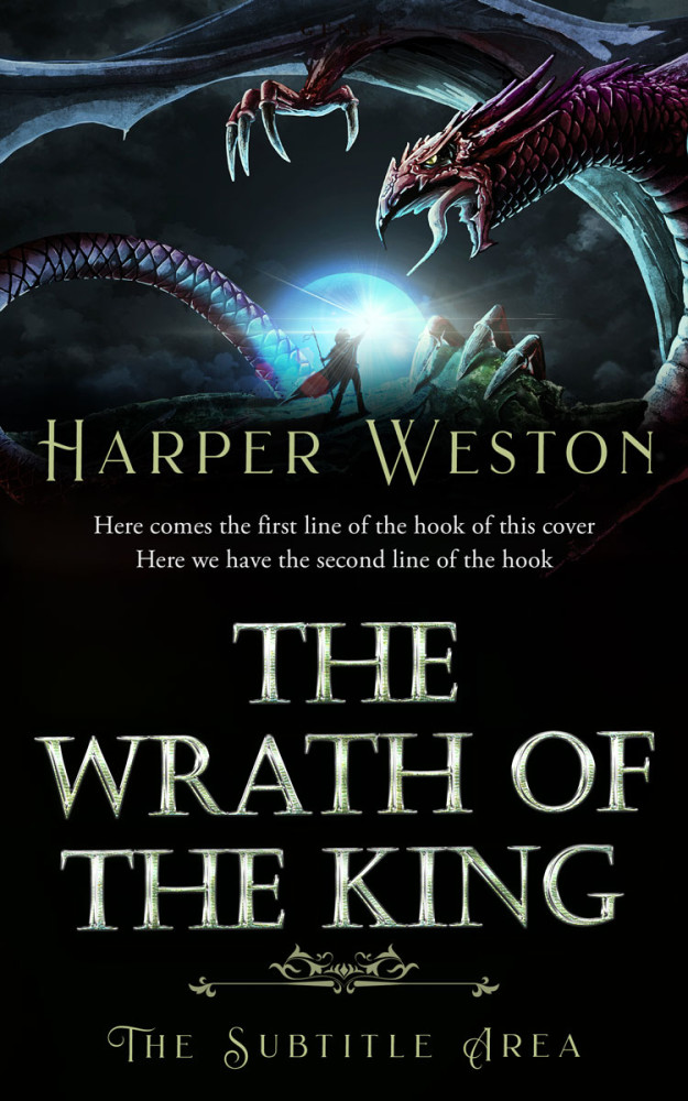 Front view of Woodsmoke #23872 - Premade Fantasy Book Cover