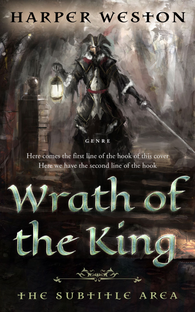 Front view of Cocoa Brown #23873 - Premade Fantasy Book Cover