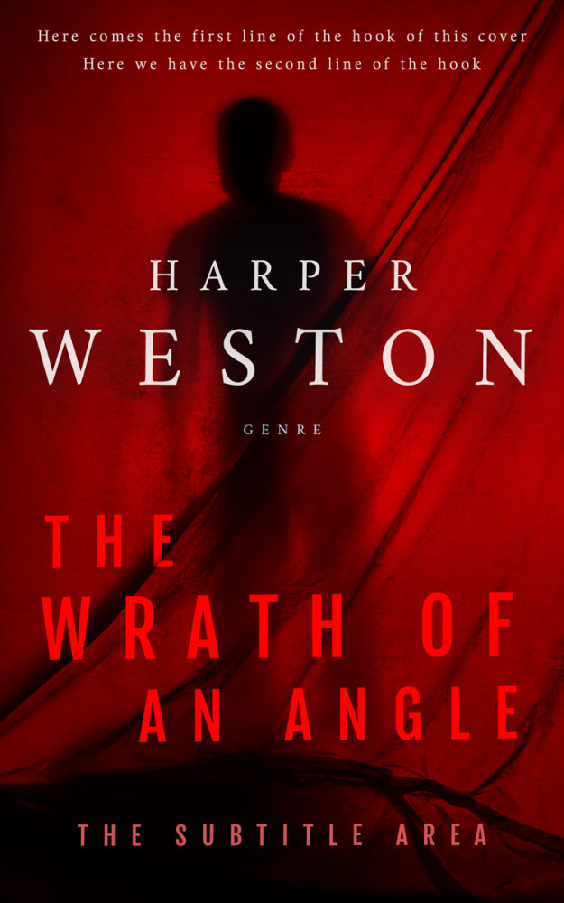 Front view of Dark Burgundy #23903 - Premade Mystery & Thriller & Suspense Book Cover