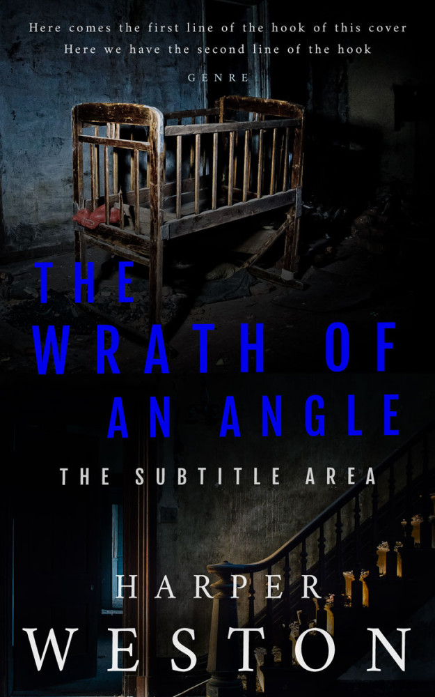 Front view of Cod Gray #23906 - Premade Abstract Book Cover