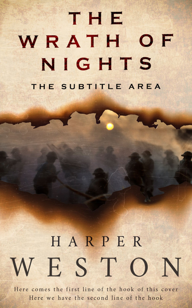 Front view of Raffia #23908 - Premade Historical Book Cover