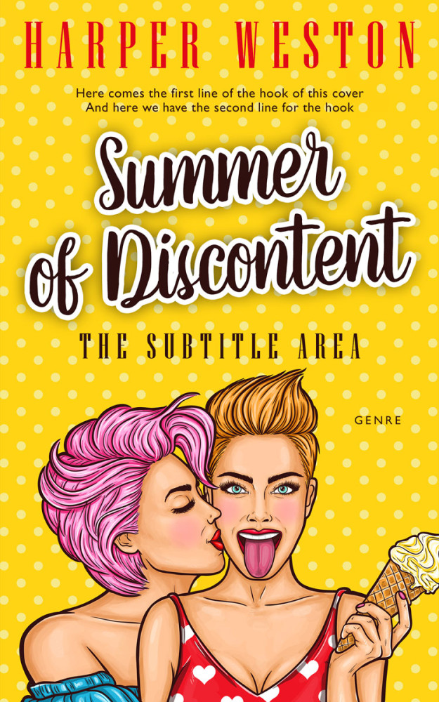 Front view of Ripe Lemon #23961 - Premade Chick Lit Book Cover