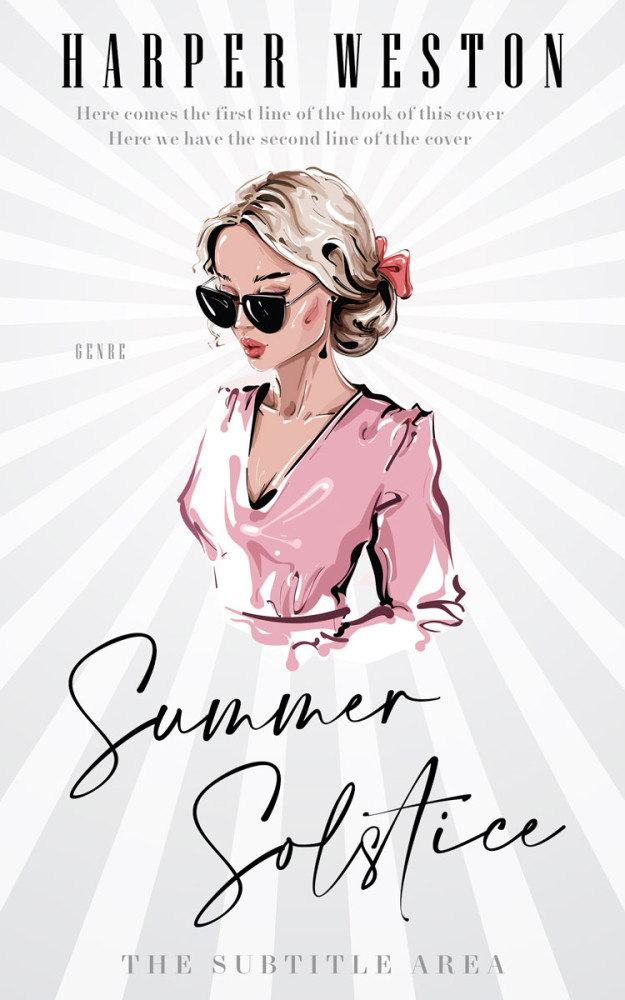 Front view of Ebb #24004 - Premade Abstract Book Cover