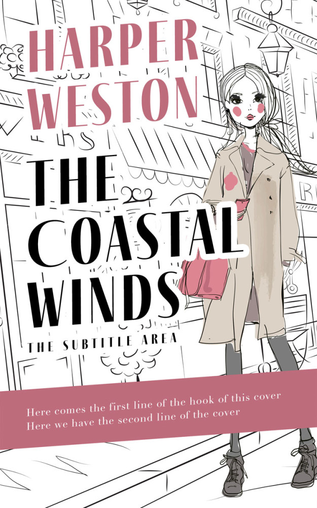 Front view of Turkish Rose #24054 - Premade Teen & Young Adult Book Cover