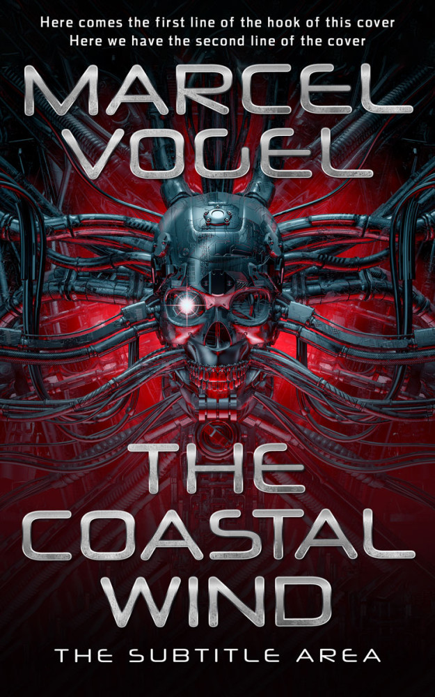 Front view of Gondola #24172 - Premade Science Fiction Book Cover